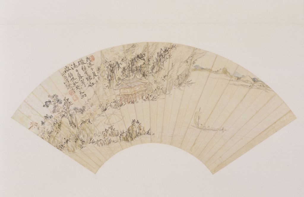 图片[1]-Fan page of Gaoxiang landscape map-China Archive